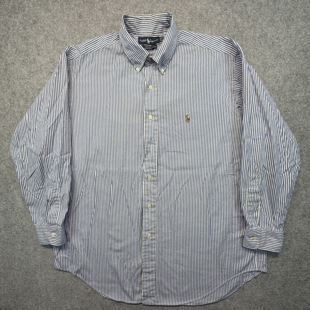 Ralph Lauren Yarmouth Pinpoint Oxford Men's 16.5 33 Flesh Pony Preppy Y2K